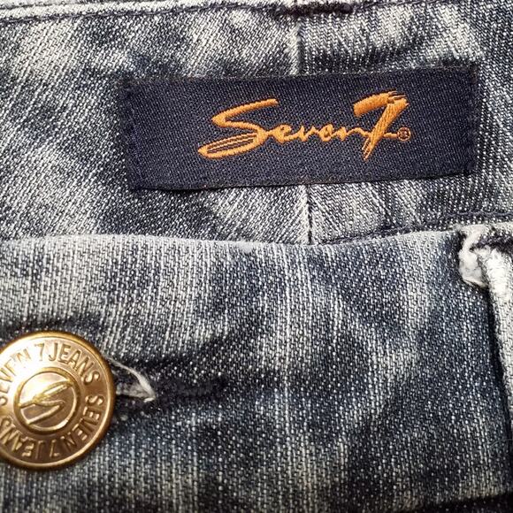 Y2K Vintage Seven7 Womens Size 12 Bootcut Jeans Medium Wash Jeans Denim Mid Rise - Picture 6 of 7